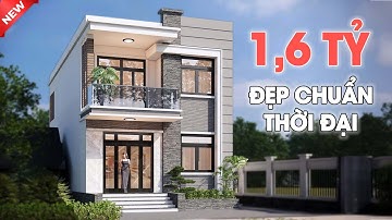 CHỈ 1,6 TỶ TRỌN GÓI NHÀ ĐẸP 2 TẦNG MÁI BẰNG HIỆN ĐẠI DO MAXHOME THIẾT KẾ XÂY DỰNG
