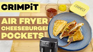 Crimpit Ninja Air Fryer Cheese Burger Pockets in under 15 minutes