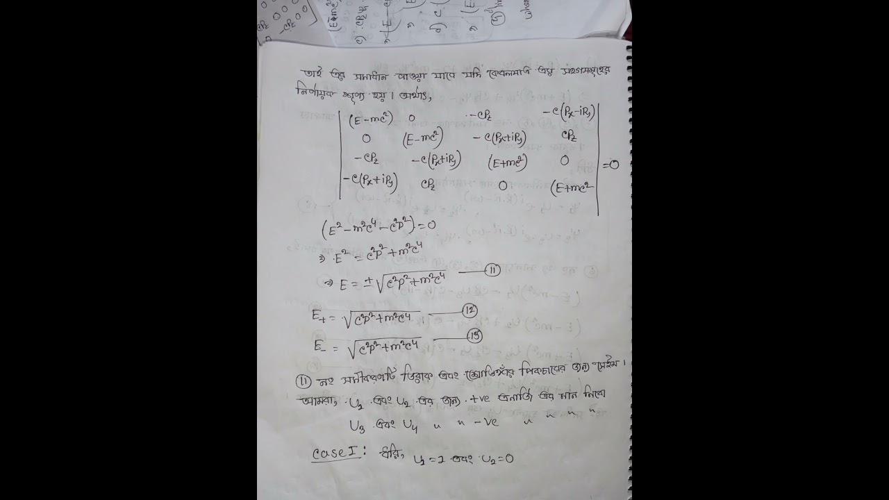 Solution of dirac equation or plane wave solution 