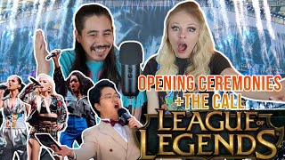 League of Legends Reactions - First Time Watching World's Opening Ceremonies and The Call cinematic!