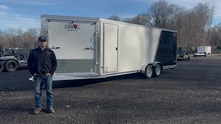 2025 DuraBull In-Line Four Place Snowmobile Trailer!