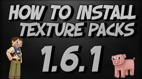 ★ How to Install Texture Pack on minecraft 1.6.1 / 1.6.2 | resource packs