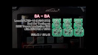 Lonsdor K518 Pro Adds 2023 Toyota Land Cruiser 300 8ABA Key using LT20-10 - OBDII365
