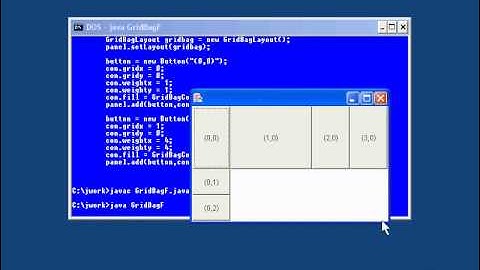 87.Java Intro -Chapter12.Placing Components in a Window-Lesson5.The GridBag Layout Manager pt. 2