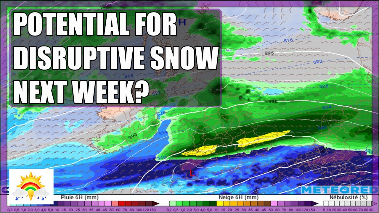 Ten Day Forecast: Potential For Disruptive Snow Next Week? - YouTube