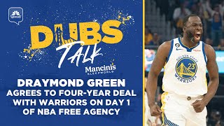 Draymond Green agrees to four-year deal with Warriors on Day 1 of NBA free agency | Dubs Talk