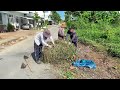 "Crowd Watches Excavator Clear Massive Trash Pile – Shocking Scene!