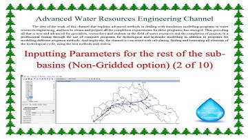 Inputting the Parameters for the rest of the sub basins in HEC HMS, Non Gridded option 2 of 10