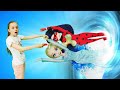 Леди Баг и Эльза Холодное сердце — Видео с куклами, как кукла Леди Баг попала в канализацию