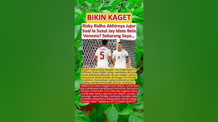 TERUNGKAP‼️ Rizky Ridho Akhirnya Jujur Soal Ia Susul Jay Idzes Bela Venezia? Sekarang Saya...