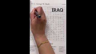 Word Search George W. Bush 2 #shorts