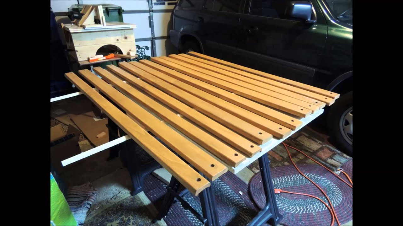 Park Bench Cast Iron Sides Refurbishing - YouTube