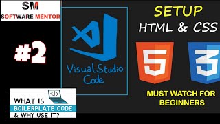 How to create html and css file in vs code | Html & css structure | what is Boiler Plate in html