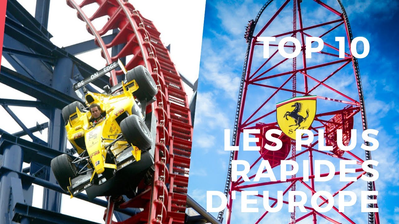 Les 10 MONTAGNES RUSSES les plus RAPIDES d'EUROPE