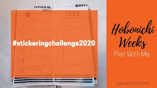 Hobonichi Weeks Plan With Me| National Sticker Day #stickeringchallenge2020