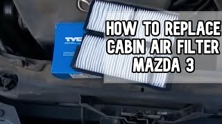 How to replace cabin air filter in a 2003-2009 Mazda 3 DIY video #diy #filter #mazda3