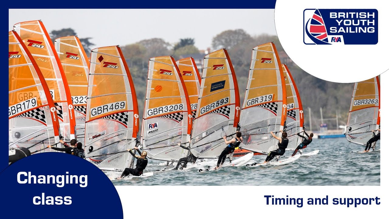 British Youth Sailing - changing class - timing and support