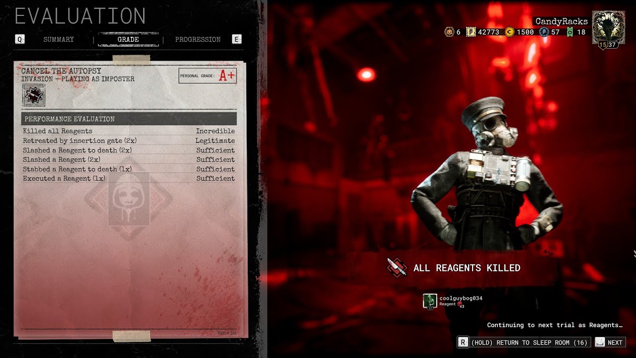 Outlast Trials - Invasion 1v1: Imposter A+ (All Reagents Killed, No DMG, Flawless)