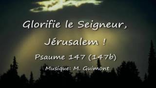 Miniatura de "Psaume 147 (147b) Glorifie le Seigneur, Jérusalem / M. Guimont"