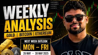 Live Weekly Analysis of Gold, Bitcoin, Ethereum #weeklyanalysis #gold