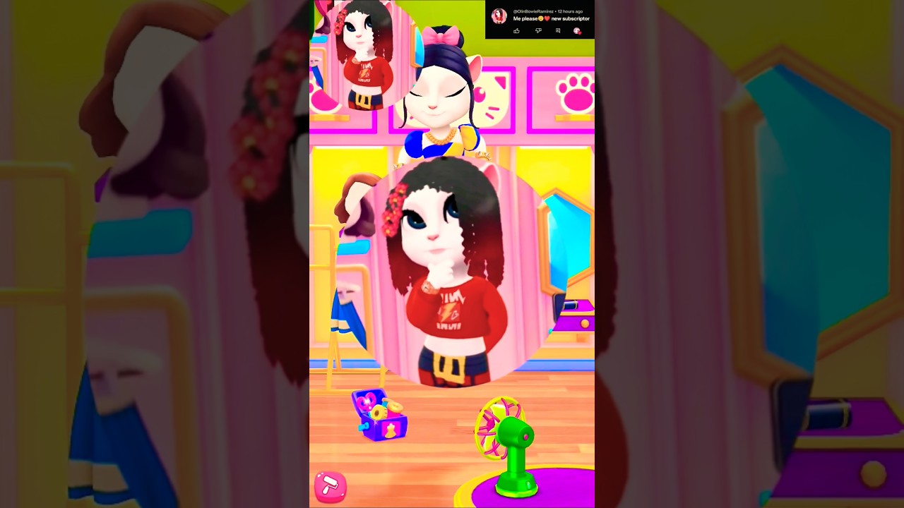 Requested profile makeover by my Talking Angela 2 
