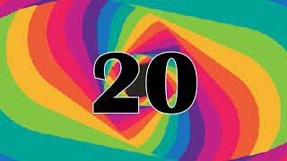 60 second rainbow timer with music