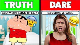 TRUTH Or DARE Challenge With Shinchan In GTA 5