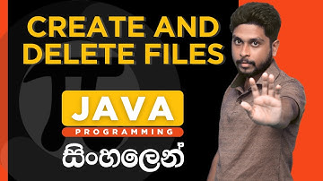 Java Tutorial - 47 | Create and Delete Files | File Handling - 1 | Sinhala