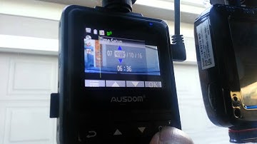 AUSDOM A261 HDR UHD 2K 1296P GPS Dashcam Menu settings