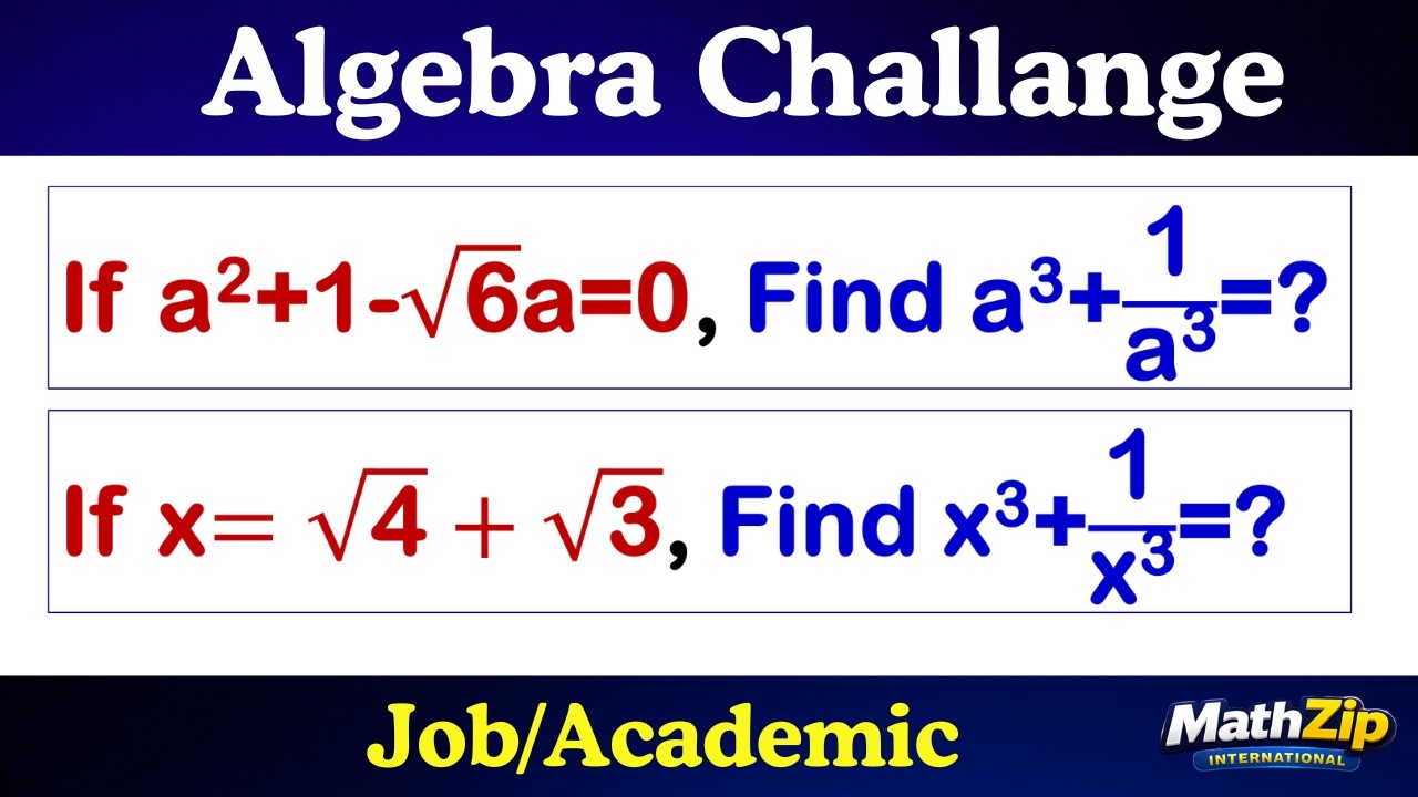 Algebra Challenge Problems | Surds & Algebraic Identities - YouTube