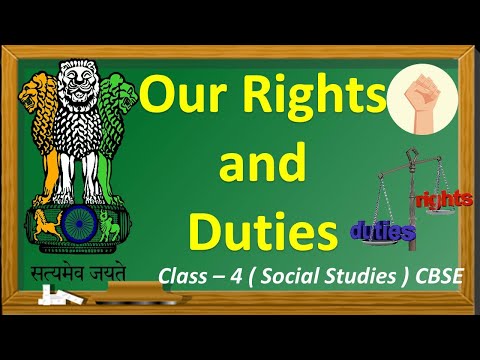 Our Rights and Duties|| Class - 4 Social Studies || CBSE /NCERT Syllabus || Indian Constitution