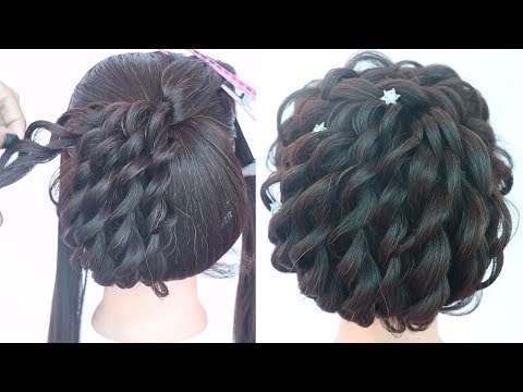 Latest Messy Bun Hairstyle Bridal Hairstyle Prom