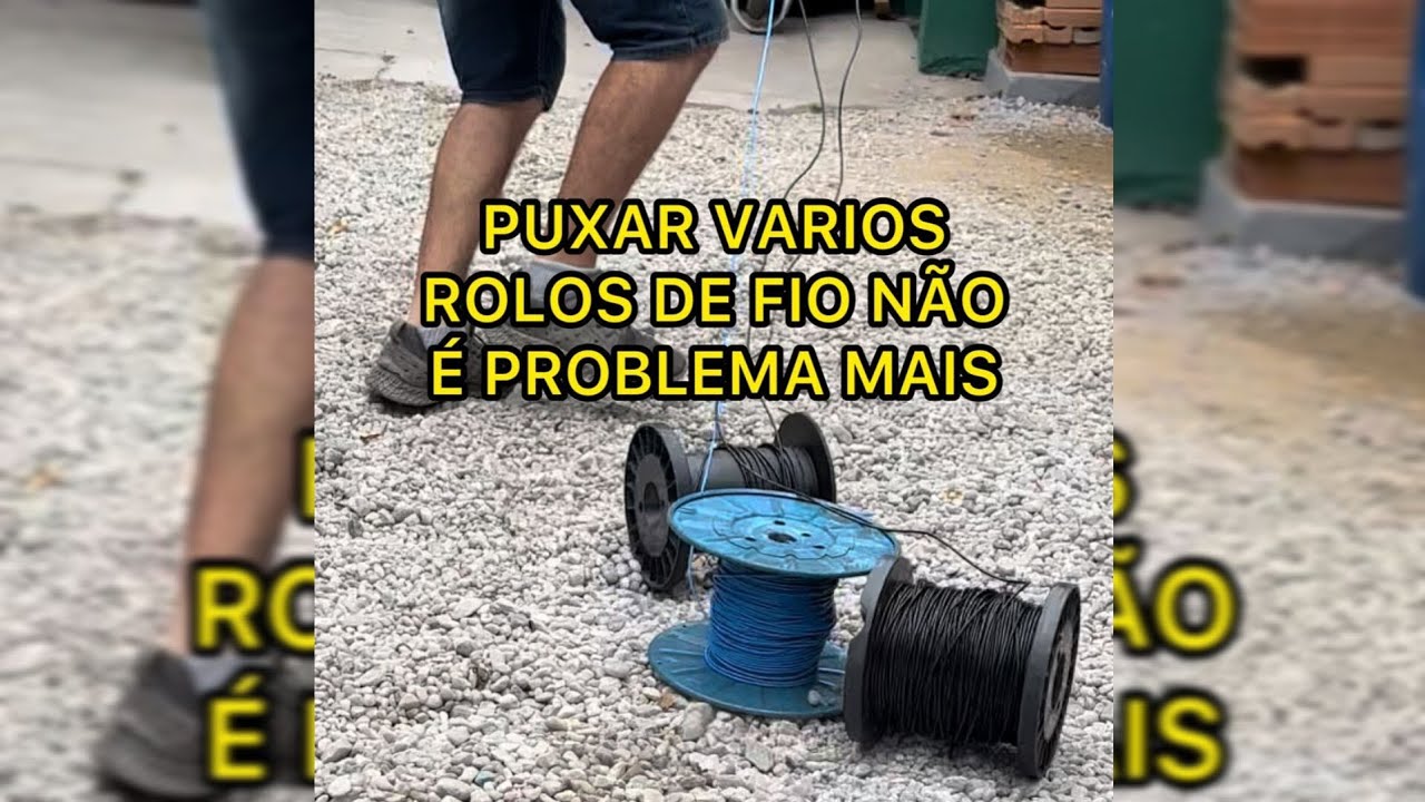 Como puxar vários fios ao mesmo tempo – Dica do ELETRICISTA