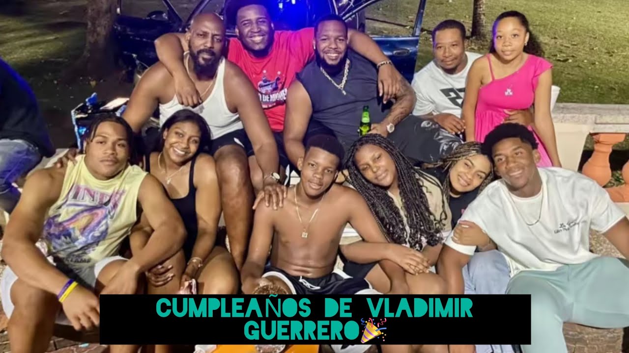 Cumpleaños de Vladimir Guerrero Juntos a todos sus hijos en su casa🎉🙏🏽