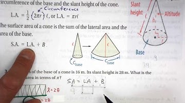 11.7 c  (1 of 2) Surface Area of Pyramids and Cones