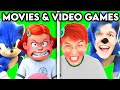 MOVIES   VIDEO GAMES WITH ZERO BUDGET! (FUNNY TURNING RED, SONIC, ENCANTO, HUGGY WUGGY, FNAF & MORE)