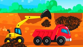 Builder Game Learn Construction Tools - Backhoe Excavator, Crane, Diggers - Builder Trucks Games screenshot 2