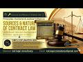 Sources and Nature of Contract Law