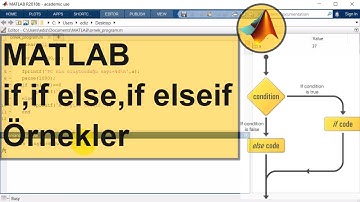 Matlab Koşul İfadeleri  (if , if else ,if elseif  ) Örnek Sorular  | Matlab if else Yapıları |
