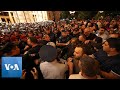 Armenian protesters clash with police in central yerevan  voa news