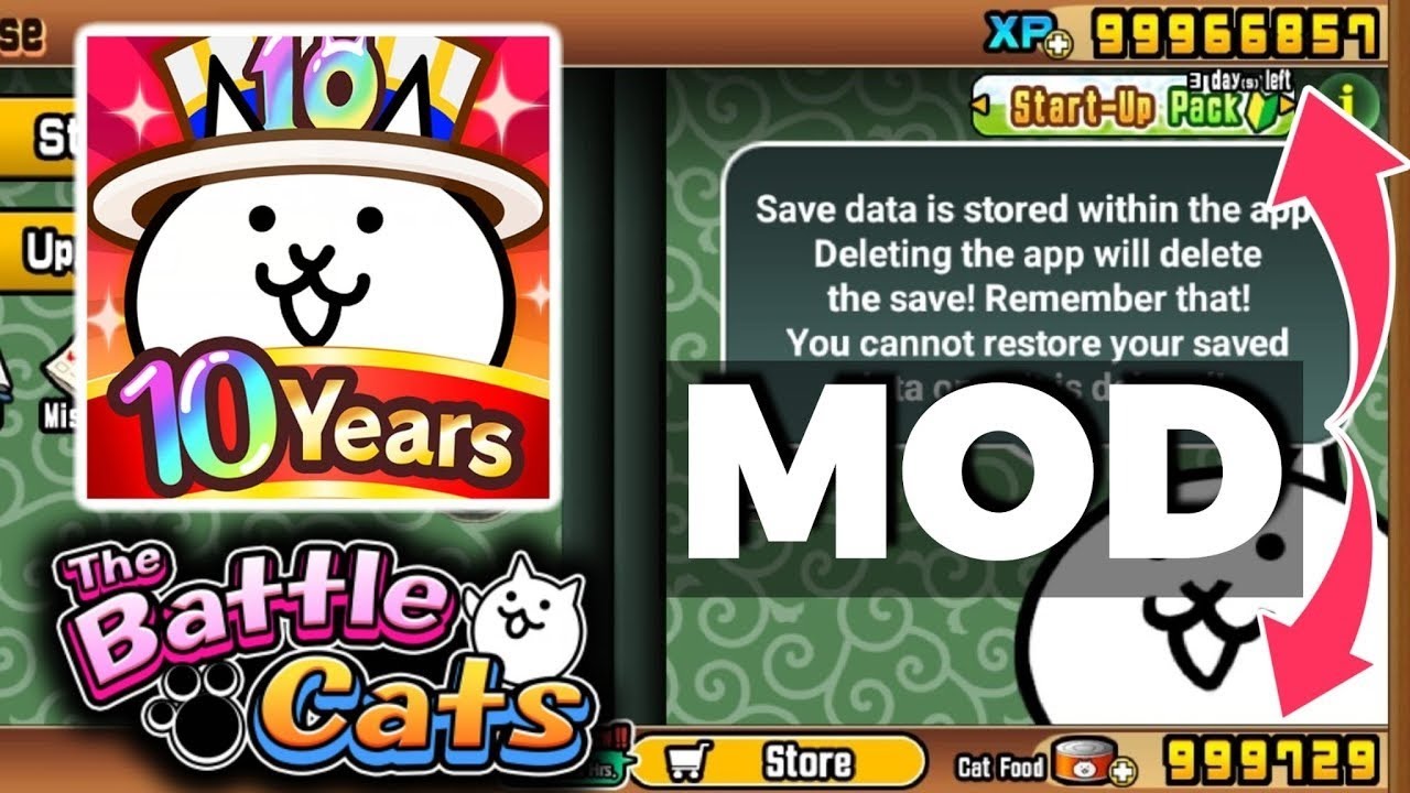 Update! The Battle Cats MOD APK 2025 (Unlimited Money & XP, Cat Food, All Unlocked)