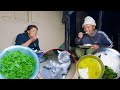 Bhumi and sarmila cooking green vegetable curry  lentils soup curry ad rice bhumivillagevlogs