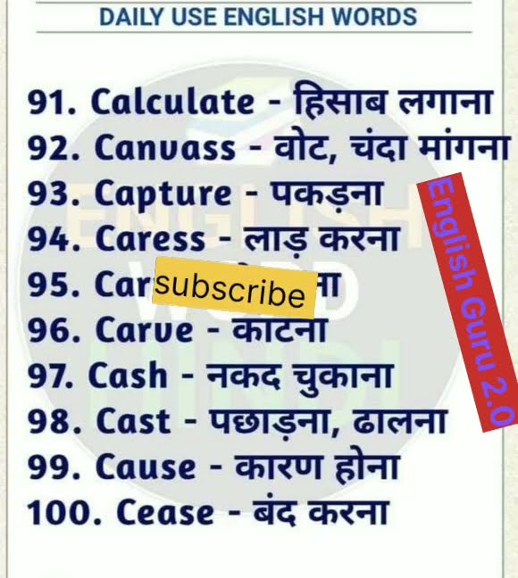 English speaking words to convert hindi language englishspeaking 