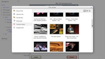 Moodle - Adding file from Google docs and Youtube repository