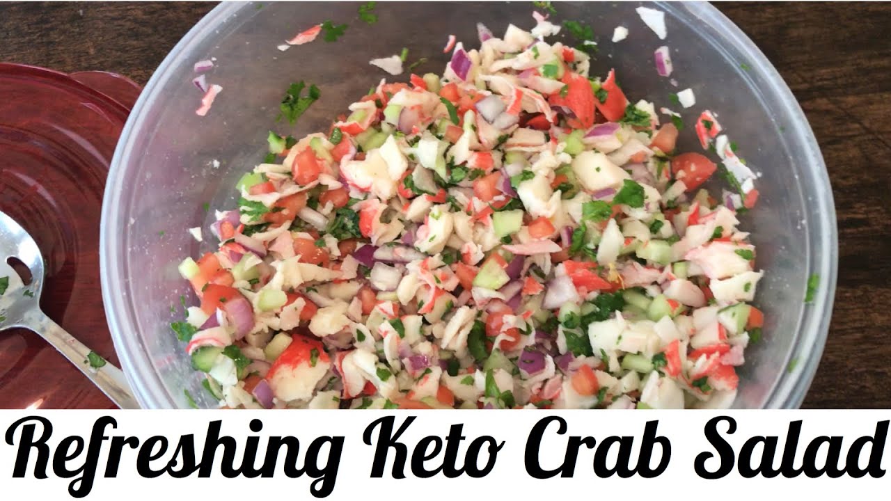 Delicious Keto Crab Salad - YouTube