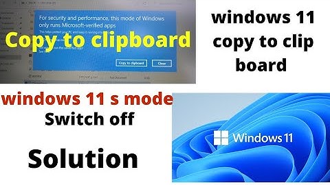 For security and performance this mode of windows only runs Microsoft-verified apps