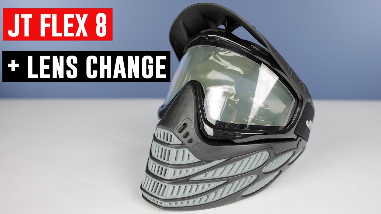 JT Flex 8 Paintball Mask + Lens Change 