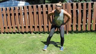 Banded Walking Side Squats
