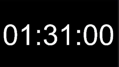 1 Hour 31 Minute Timer - 91 Minute Countdown - 5460 Seconds Alarm