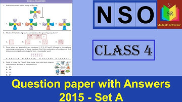 NSO Class 4 question paper 2015 Set 1 / NSO Class 4 question paper (2015 -2016)A /Students Reference